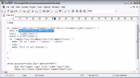 Beginner PHP Tutorial  72 - Using htmlentities for Security