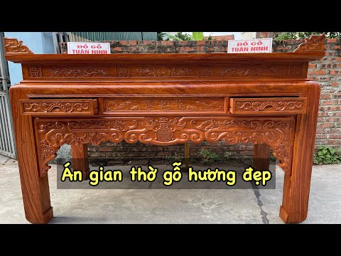Video Án gian thờ gỗ hương mẫu như ý chân 14 đẹp không tì... - youtube