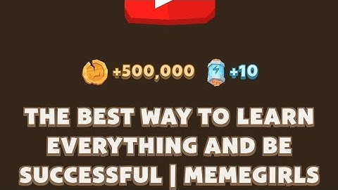 The BEST Way To Learn Everything and Be Successful | MemeFi Video code