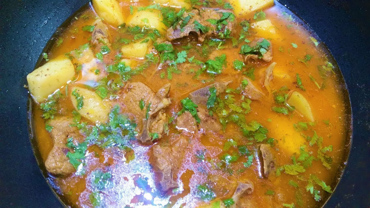 Aloo Gosht Ka Salan Recipe I How to Make Potato Mutton Curry Recipe in Urdu Hindi I Eat More