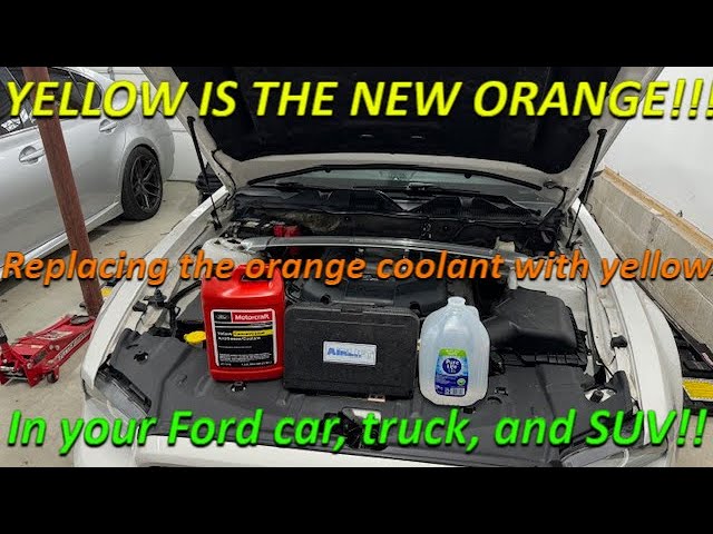 Ford Coolant Yellow to orange and back to yellow. Corrosion of