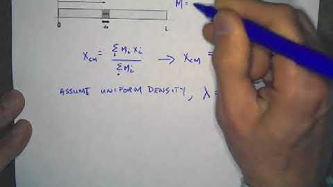 Center of Mass by Integration   Part 1