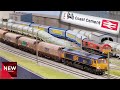 East coast cement running session featuring new junction rolling stock