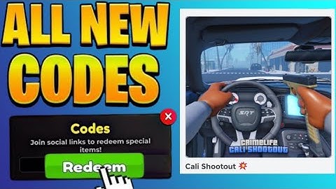 ⚠️ACTIVE!⚡REDEEM⚠️Cali Shootout ROBLOX CODES 2025- WORKING CODED!!! PART 540