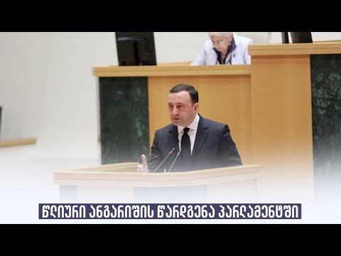 წლიური ანგარიშის წარდგენა პარლამენტში