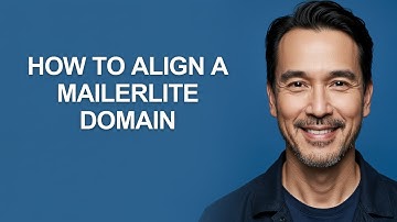 How to Align a Mailerlite Domain - KevinHowTo