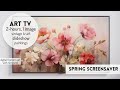 Vintage floral tv background art  art for tv screen  floral screensaver  relaxing cozy ambience