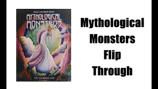 Mythological Monsters Coloring Book Flip Through