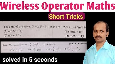 PART 2 | Wbp Wireless Operator Mains Maths Preparation || Progression Short Tricks