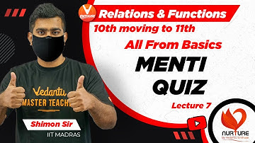 Relations & Functions | Cover All Basics in Menti Quiz | JEE 2023 | Class 11 Maths | Vedantu Enthuse