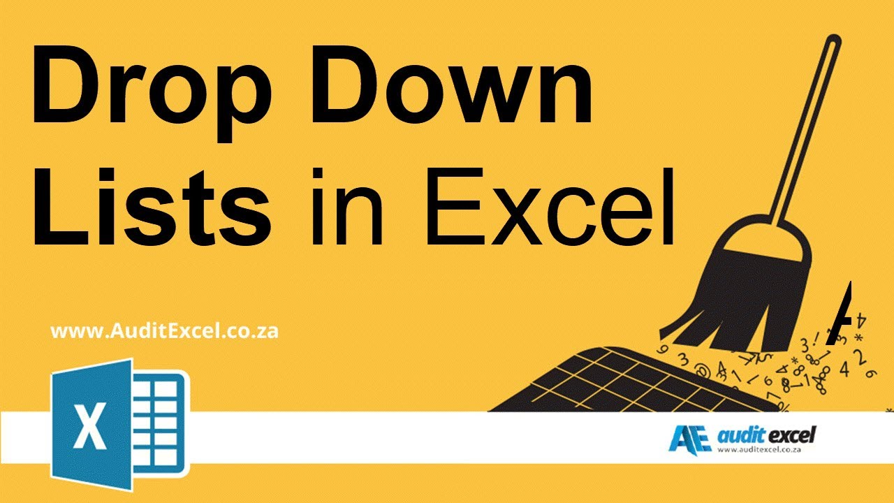 Update New Excel drop down lists