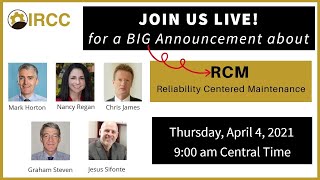 Big Announcement about Reliability Centered Maintenance (RCM)