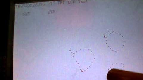 [TMS320F28335 EVM] TFT LCD Touch Test (SSD1963 and ADS7846)