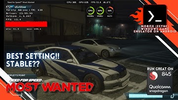Need for speed Most wanted 2012 - Mobox Emulator android | poco F1