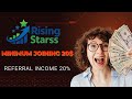 Rising STARSS Best Business plan 2026 | 💥 joining package 20$ | 2026 का सबसे बेहतरीन प्लान