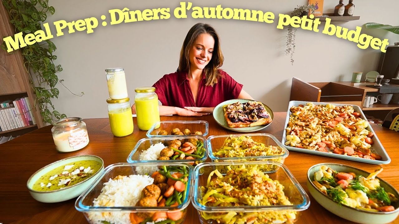 MEAL PREP Dîners d'automne PETIT BUDGET + RETOUR DE COURSES