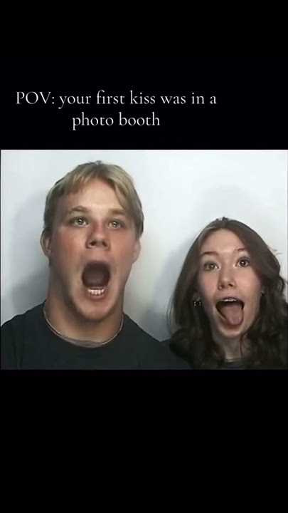 They Had Their First Kiss Inside A Photo Booth 💘📸 #shorts