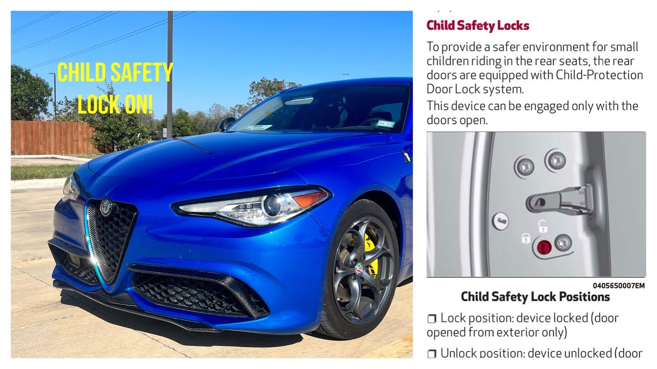 Alfa Romeo Giulia Child Safety Lock YouTube