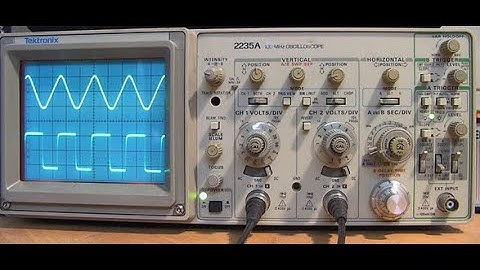 Measurement of Voltages, Amplitude & Frequency of an A.C Square Waveform using the C.R.O.
