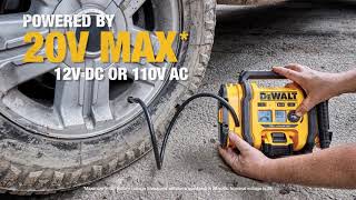 BLACK+DECKER 20V MAX* Cordless Tire Inflator, Cordless & Corded Power, Tool  Only (BDINF20C)