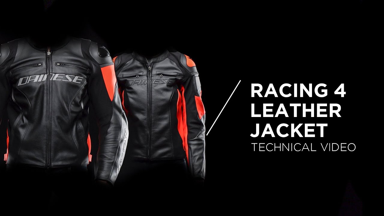 Blouson Moto Cuir Perforé Dainese RACING 4 Noir Rouge Fluo Vente en Ligne 