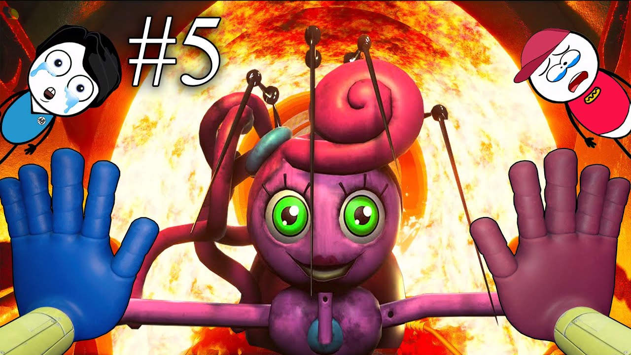 Mommy Long Legs Spider Death POPPY PLAYTIME CHAPTER 2 Part 5, Khaleel and  Motu Gameplay, factory, toy, train, video recording