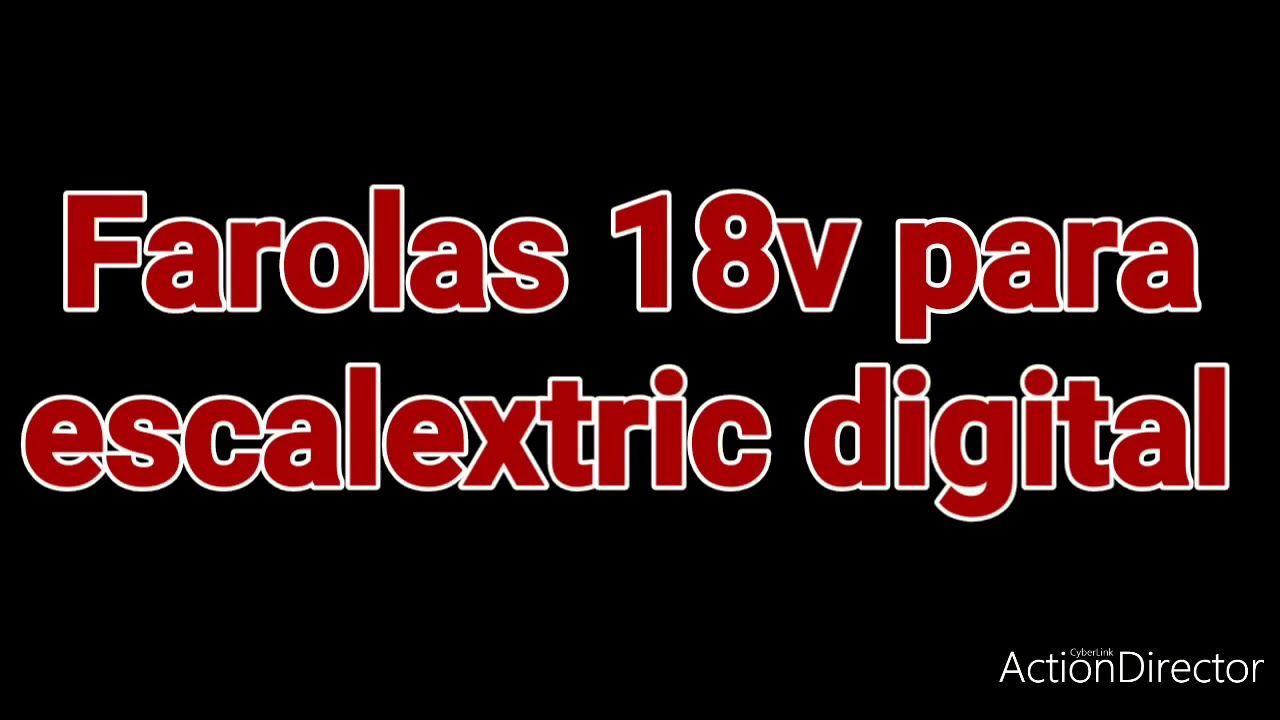 Scalextric Fabricación de farolas led