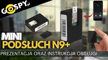 Podsłuch GSM N9+ - FILM INSTRUKTAŻOWY | Gospy.pl