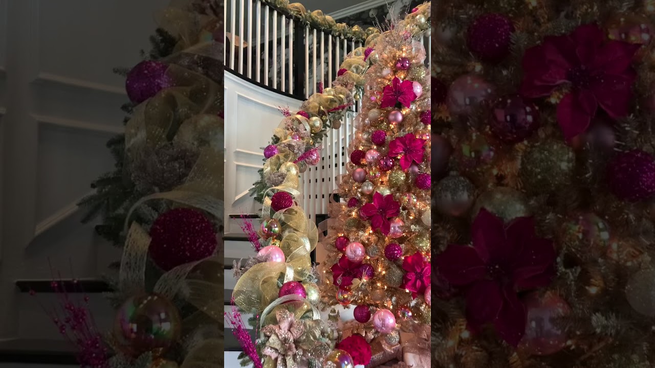 Pink blush Christmas Decor by RH INTERIOR DESIGNS 