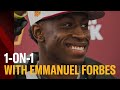 Fans, meet Emmanuel Forbes. Emmanuel Forbes, meet the fans | 1-on-1 at our Commanders draft party