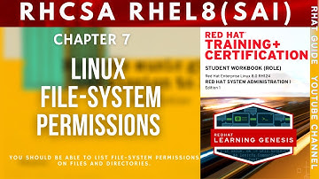 RHCSA RHEL 8 - How to set Linux File system Permissions  - SA1 CHAPTER 7  (Part 1) - Hindi Ver.