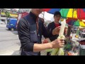 Уличный продавец в Сеуле Южная Корея