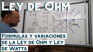 Formulas electricas que todo electricista debe conocer, Ley de Ohm Video  #71