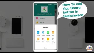 How to add app Share button in Sketchware| in full details.