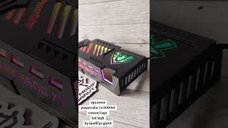 vga cover powercolor rx 6600xt custom logo led argb by modif pc garut