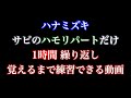 [ハモリパートだけ] (メイン0) ハナミズキ 1時間繰り返し カラオケ+ハモリチャレンジ - ハモリ音源、音程バー、歌詞付き (１番サビ)