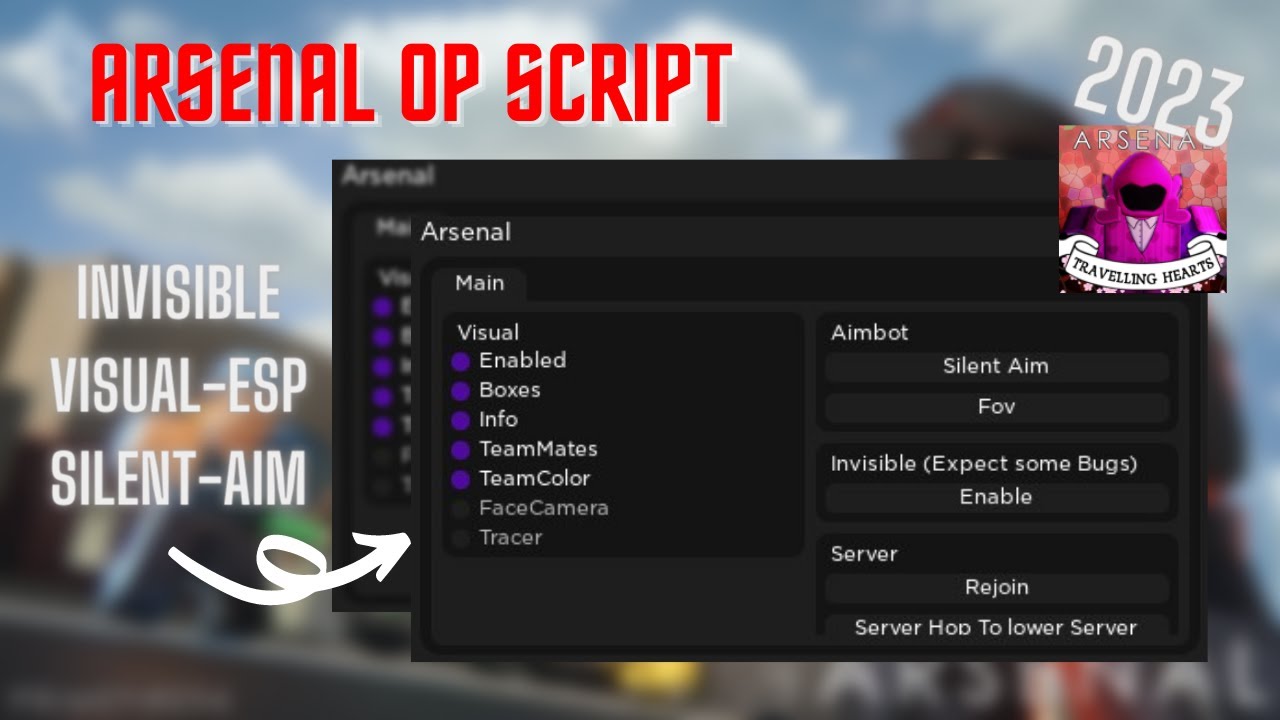 Arsenal Op Script | SilentAim - Invisible - Visual/Esp & More | - YouTube