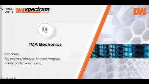 Works with DW Spectrum Webinar