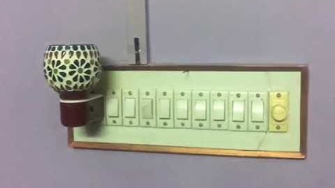 Demo of 4+1 model Remote control Lights & Fan by Escozor