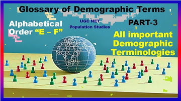 3. UGC NET Population Studies Part-3