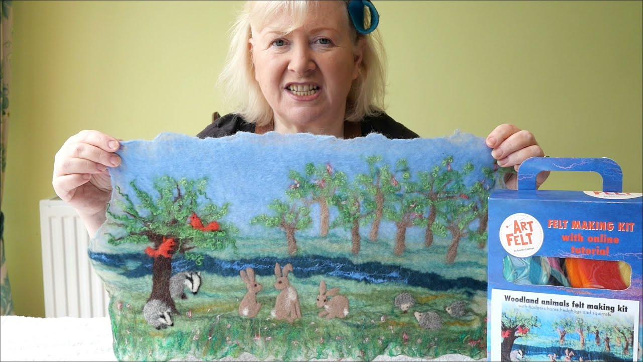 How to Make an Artfelt Woodland Animal Felt Picture Kit part 1