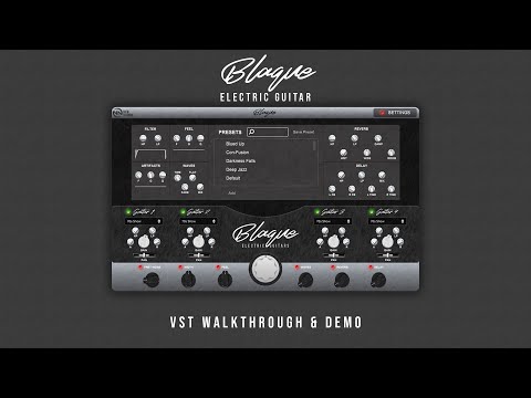 Blaque - Dark Electric Guitar VST Plugin (Walkthrough & Demo)