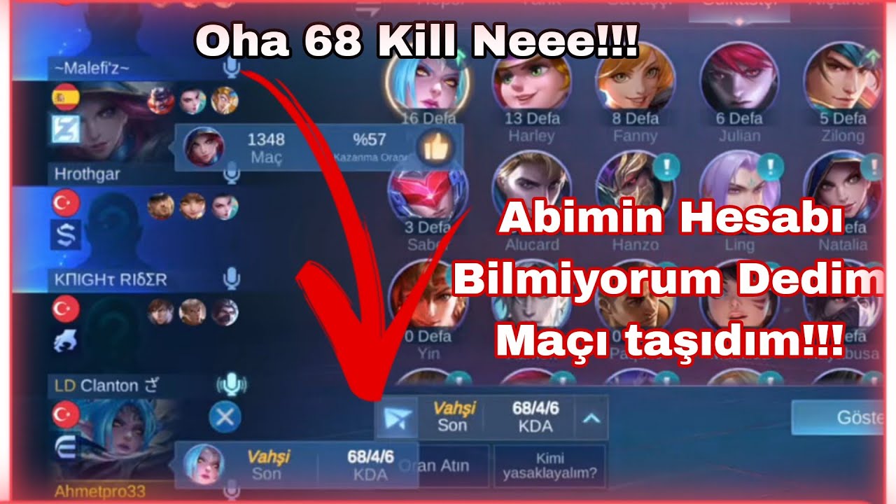 Takım alım Lobisine Girip Bilmiyormuş Gibi Yaptım!! | Mobile legends
