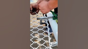Clamping and Fixing Techniques for White Fencing Chain Link Fence