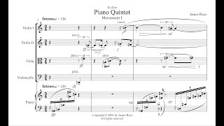 Video thumbnail of "Piano Quintet (2001) by James Ricci"
