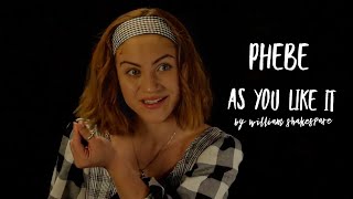Shakespeare's Monologues || As You Like It: Phebe (ACT III SCENE III) "I would not..."