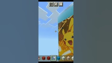 pixel art of ash and Pikachu #pokemon #anime #pikachu #ash #minecraft