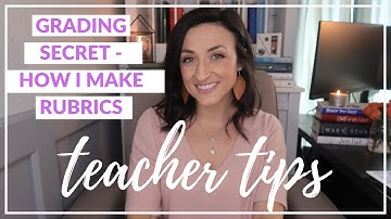 HOW TO MAKE RUBRICS | High School Teacher