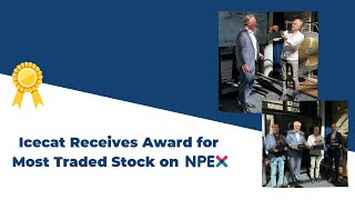 Icecat receives NPEX Award 2022 | Most Traded Stock