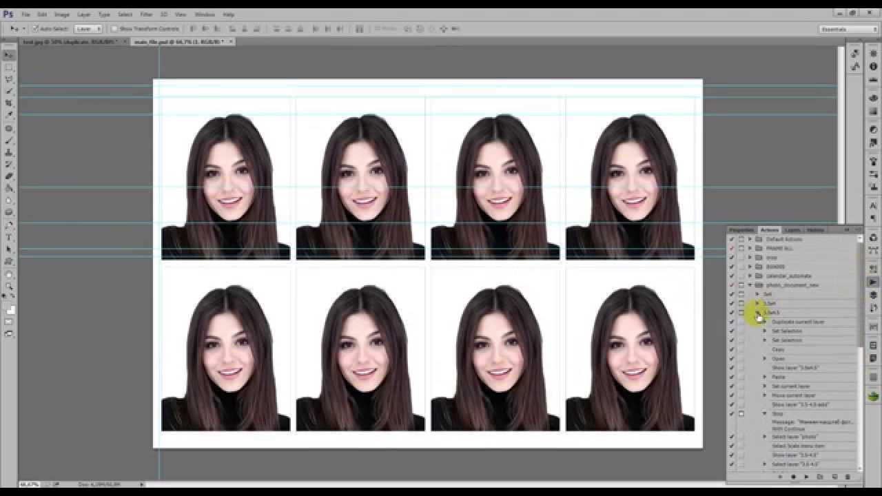 Как В Фотошопе Сделать Фото На Паспорт